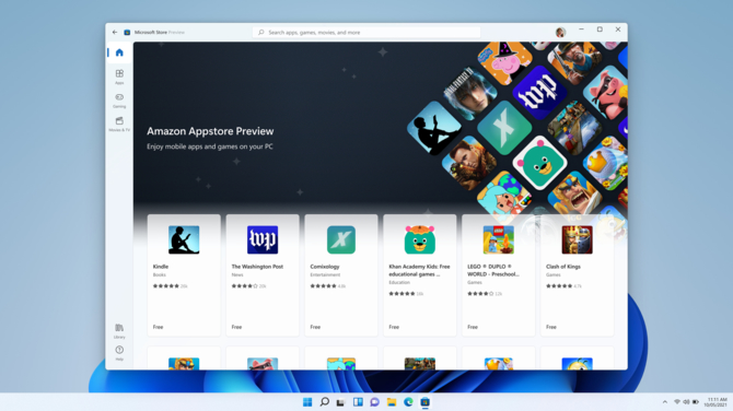 Microsoft Windows 11 z aplikacjami na Androida. Można już testować nową funkcję systemu [2]
