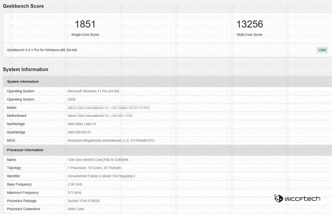 Intel Core i9-12900HK - flagowy procesor Alder Lake-P dla laptopów z pierwszymi testami. Jest dużo wydajniej od Core i9-11980HK [2]