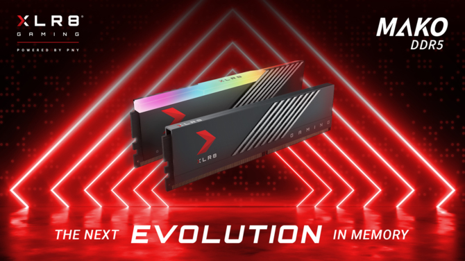 PNY XLR8 Gaming MAKO - Amerykanie prezentują pamięci RAM typu DDR5 z taktowaniem do 5600 MHz i podświetleniem RGB [1]