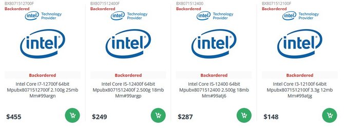 Intel Core i5-12400F może być droższy niż wcześniej przypuszczano. Ujawniono ceny nadchodzących modeli Alder Lake [2]