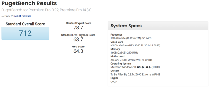 Intel Core i5-12400 przetestowany w PugetBench. Wyniki potwierdzają wydajność na poziomie Ryzena 5 5600X [3]