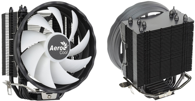 AeroCool Raven 4 ARGB - Mały radiator z dużym wentylatorem, a całość doprawiona kolorowym podświetleniem ledowym  [2]