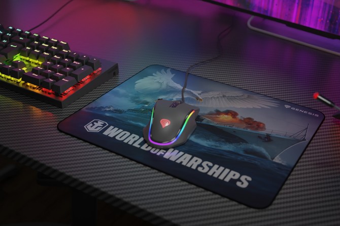 Genesis Carbon 500 WOWS Armada i Błyskawica – nowe podkładki dla fanów World of Warships. Przy zakupie - bonusy do gry [5]