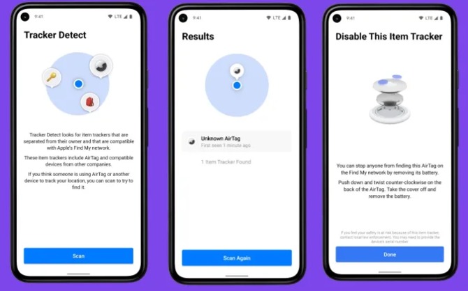 Apple udostępnia aplikację Tracker Detect, aby chronić użytkowników Androida przed śledzeniem AirTagami [2]