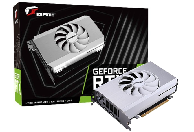 Colorful iGame GeForce RTX 3060 Ti Mini OC LHR-V - Karta graficzna z limitem kopania kryptowalut dla fanów niewielkich komputerów [1]