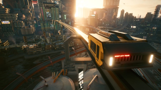Cyberpunk 2077 – gra otrzymała metro z 19 stacjami. Mod pozwala na podróżowanie i jednoczesne podziwianie Night City [1]