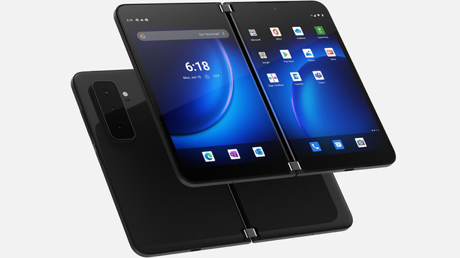 Microsoft Surface Trio? – zgodnie z patentem, kolejny składany smartfon firmy może mieć nie dwa, a trzy ekrany [1]