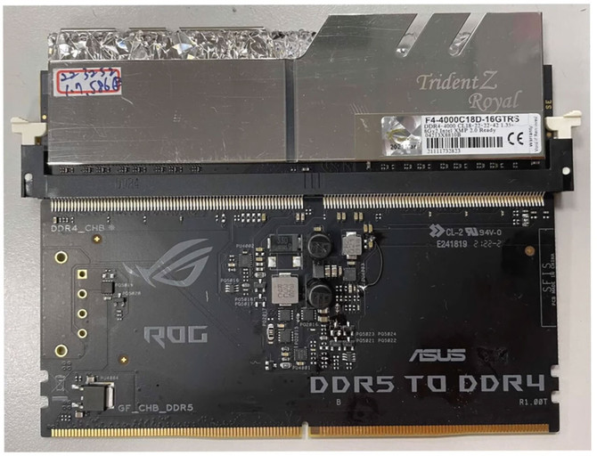 Adapter pamięci RAM DDR4 dla płyt głównych z DDR5. Czy ten szalony pomysł firmy ASUS wzbudzi zainteresowanie?  [2]