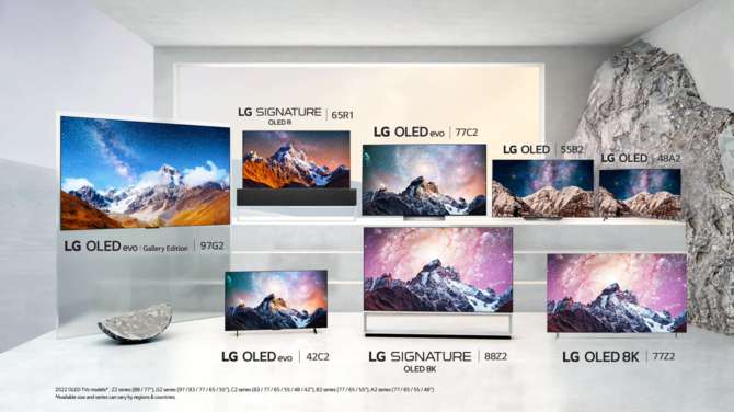 LG OLED A2, B2, C2, G2 i Z2 - firma przedstawia nowe telewizory OLED oraz OLED evo 4K i 8K w rozmiarach od 42 do 97 cali [6]