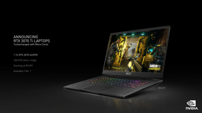 NVIDIA GeForce RTX 3080 Ti Laptop GPU szybszy od desktopowej karty TITAN RTX - prezentacja topowej karty Ampere dla laptopów [4]