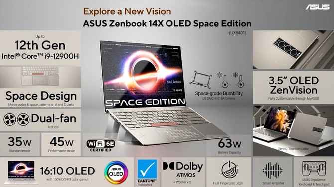 ASUS Zenbook 14, Zenbook 14X Space Edition oraz Zenbook 17 Fold - Stylowe ultrabooki, kosmiczny design i składany projekt laptopa [13]