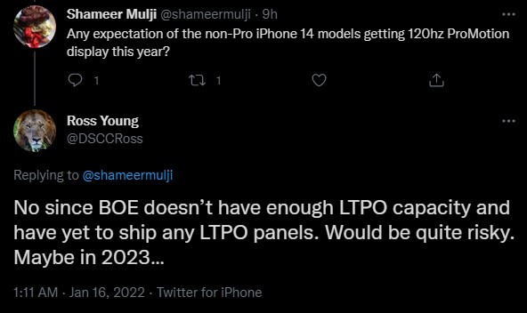 Apple iPhone 14 i iPhone 14 Max jednak bez ekranu LTPO 120 Hz? Znany analityk zaprzecza niedawnym plotkom [2]