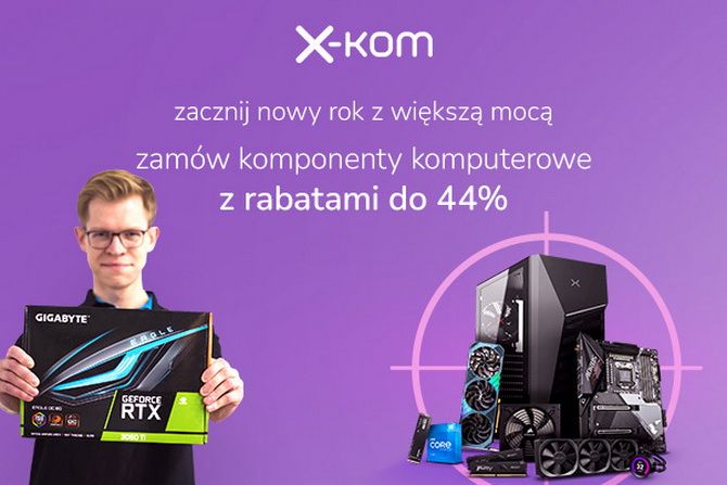 Promocje w x-kom na podzespoły komputerowe i peryferia. Taniej płyty główne, pamięci RAM, dyski SSD, laptopy, smartfony [nc1]