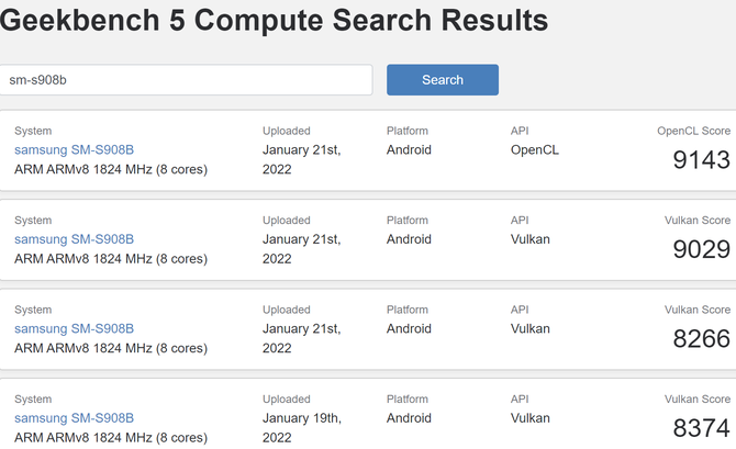 Samsung Exynos 2200 z układem graficznym Xclipse 920 został przetestowany w OpenCL oraz Vulkan i oferuje wysoką wydajność [3]