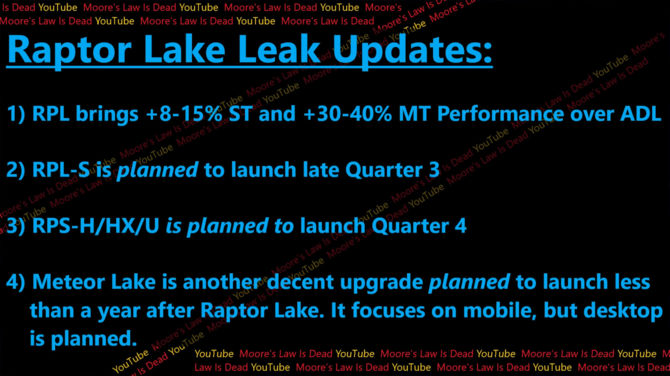 Intel Raptor Lake - układy Core 13. generacji mogą zadebiutować już za kilka miesięcy. Pojedynek z AMD Zen 4 szybciej niż myśleliśmy? [2]