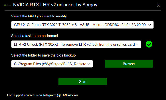 NVIDIA RTX LHR BIOS v2 Unlocker - nieoficjalna modyfikacja BIOS-u kart graficznych Ampere dezaktywuje mechanizm LHR [3]