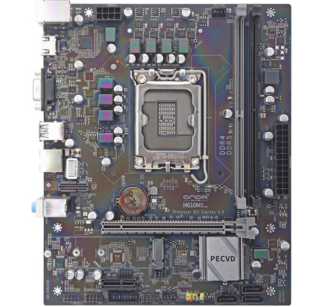 ONDA H610+ - nietypowa płyta główna obsługująca pamięci DDR4 i DDR5. Jej specyfikacja nie przyciągnie jednak entuzjastów [2]