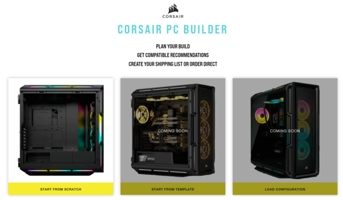 Corsair PC Builder – wystartował internetowy kreator dla osób budujących zestawy komputerowe [4]