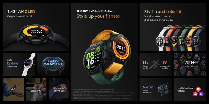 Xiaomi Watch S1 i S1 Active oraz Xiaomi Buds 3 i 3T Pro – premiera nowych smartwatchy i słuchawek z ANC [2]