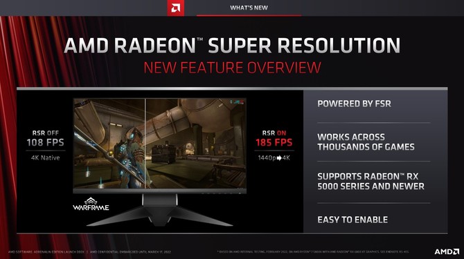 AMD Radeon Super Resolution oraz FidelityFX Super Resolution 2.0 - nadchodzą dwie nowe techniki upscalingu obrazu od AMD [4]