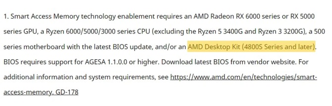 AMD 4800S Desktop Kit - producent potwierdza istnienie platformy. Będzie ona wspierać technologię Smart Access Memory [3]