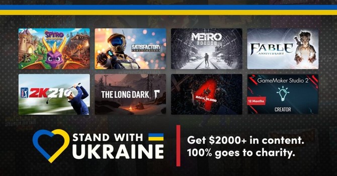 Nowe Humble Bundle w szczytnym celu pomocy Ukrainie. Pomagając, możecie zgarnąć m.in. gry o wartości 2500 dolarów  [1]