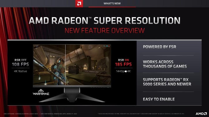 AMD Radeon Super Resolution nie działa na zintegrowanych układach graficznych AMD Radeon 600M, opartych na... RDNA 2 [2]