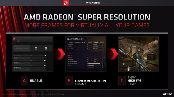 AMD Radeon Super Resolution nie działa na zintegrowanych układach graficznych AMD Radeon 600M, opartych na... RDNA 2 [3]
