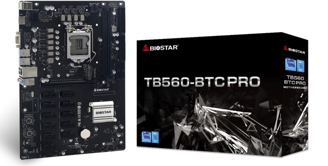BIOSTAR TB560-BTC PRO - nowa płyta główna dla górników, która obsłuży nawet 12 kart graficznych [1]