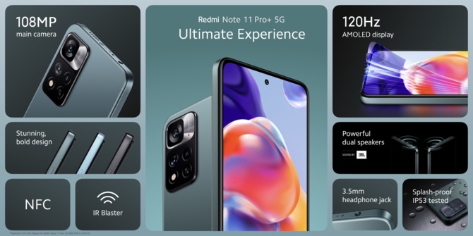 Redmi Note 11 Pro+ 5G – globalna premiera smartfona ze złączem 3,5 mm jack i wsparciem Dolby Atmos. Ile kosztuje? [3]