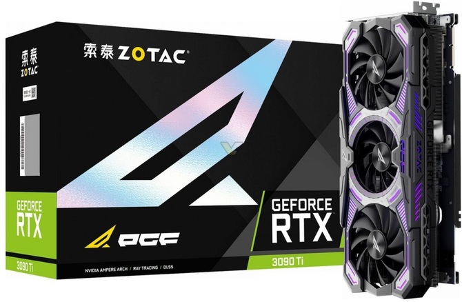 ZOTAC GeForce RTX 3090 Ti PGF OC - Monstrualna 4-slotowa karta graficzna ze wspornikiem w zestawie [1]