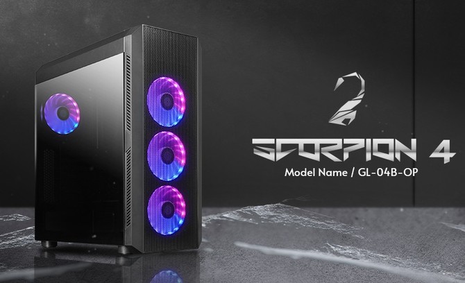 Chieftec Scorpion 4 – nowa generacja obudowy o zachowawczym wzornictwie. 4 wentylatory ARGB oraz mesh na froncie [1]