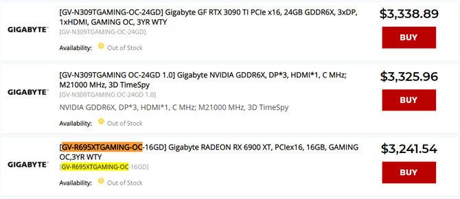 AMD Radeon RX 6950 XT może kosztować prawie tyle samo co GeForce RTX 3090 Ti. Wyciekają ceny czołowego układu RDNA 2 [4]