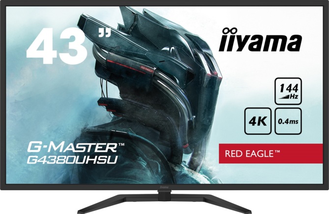 iiyama G-Master G4380UHSU-B1 Red Eagle - nowy monitor dla graczy oferujący m.in. 43-calowy ekran 4K z odświeżaniem 144 Hz [1]