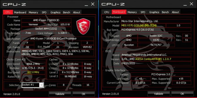 MSI umożliwi podkręcanie procesora AMD Ryzen 7 5800X3D na płytach głównych MEG z chipsetem X570 [2]