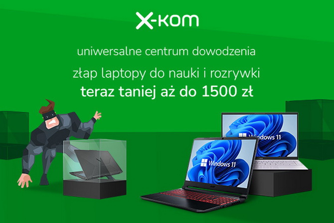 Laptopy tańsze nawet o 1500 złotych. Jest też promocja na karty graficzne, procesory, dyski SSD, zasilacze i obudowy [nc1]