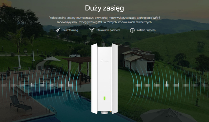 TP-Link EAP610-Outdoor – zewnętrzny punkt dostępowy WiFi 6 z możliwością stworzenia 16 identyfikatorów SSID [3]