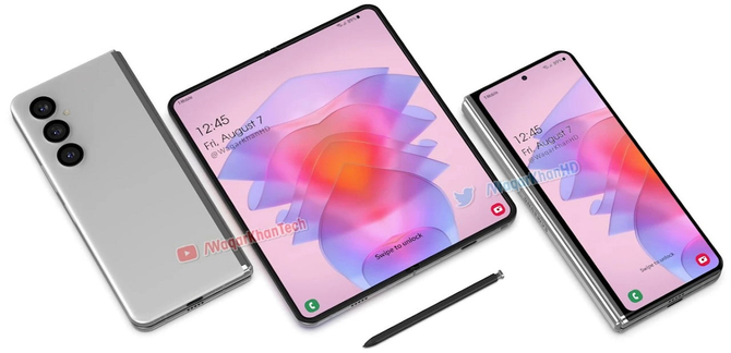 Samsung Galaxy Fold4 na pierwszych renderach. Koreańczycy po raz kolejny posłużyli się funkcją Copy-Paste [4]