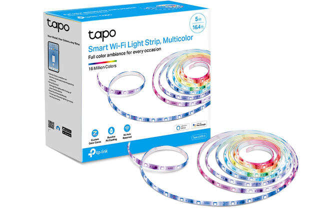 Taśmy LED TP-Link Tapo L920-5 – wielobarwne podświetlenie, powłoka PU i wsparcie asystenta głosowego [1]