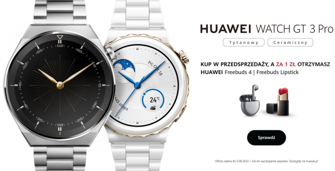 Huawei Watch GT 3 Pro - smartwatch zrobi EKG i sparuje się z akcesoriami dla nurków. Ceny i przedsprzedażowe bonusy [4]