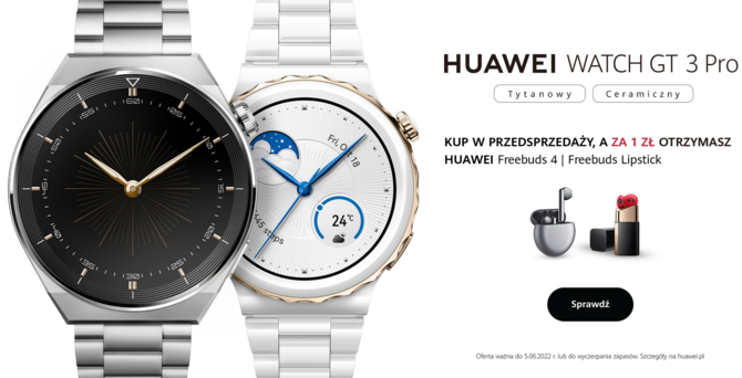 Huawei Watch GT 3 Pro - smartwatch zrobi EKG i sparuje się z akcesoriami dla nurków. Ceny i przedsprzedażowe bonusy [4]