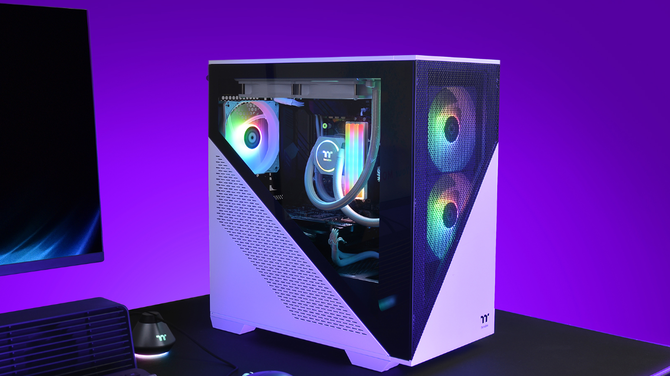 Thermaltake Divider 170 TG ARGB Micro - obudowa mini tower o ciekawym, nieprzekombinowanym designie [1]