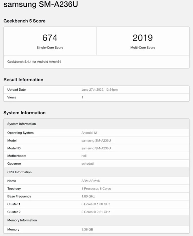 Samsung Galaxy A23 5G pojawił się w bazie Geekbench. To może być bardzo atrakcyjny smartfon w cenie do ok. 1000 zł [2]