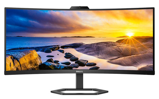 Philips 34E1C5600HE - monitor biurowy o proporcjach 21:9. Panel VA, wbudowana kamera i odświeżanie 100 Hz [1]