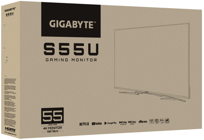 GIGABYTE AORUS S55U - 55-calowy monitor 4K HDR z systemem Android TV. To jeszcze monitor czy już telewizor? [5]