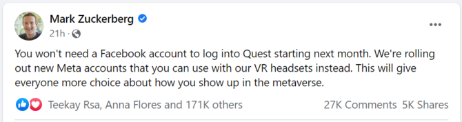 Meta Quest 2 z opcją logowania, na którą wielu czekało. Czy przekona do zakupu gogli VR nowe osoby? [2]
