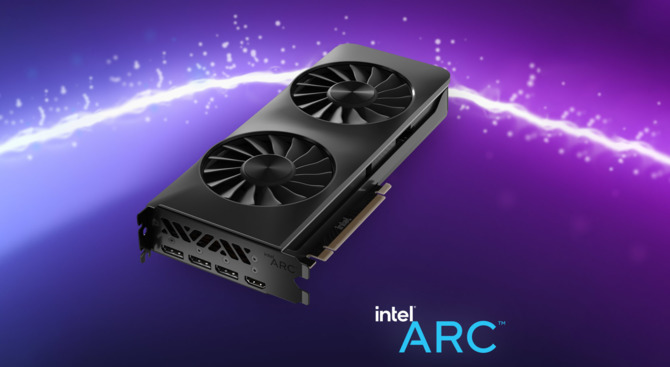 Intel ARC A750 według firmy będzie mocniejszy od GeForce RTX 3060. Producent pokazuje także referencyjną kartę Intel ARC A770 [1]