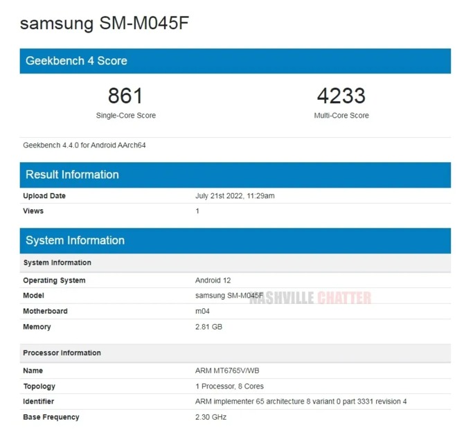 Samsung Galaxy M04 - nadchodzi nowy tani smartfon z Androidem 12. Wybór SoC powinien zostać doceniony przez użytkowników [1]