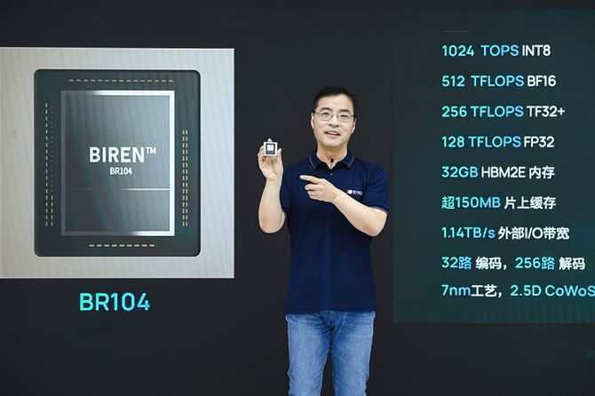 Biren BR100 - chiński akcelerator graficzny mający przegonić układ NVIDIA A100. Na pokładzie 77 mld tranzystorów i 64 GB HBM2e [7]