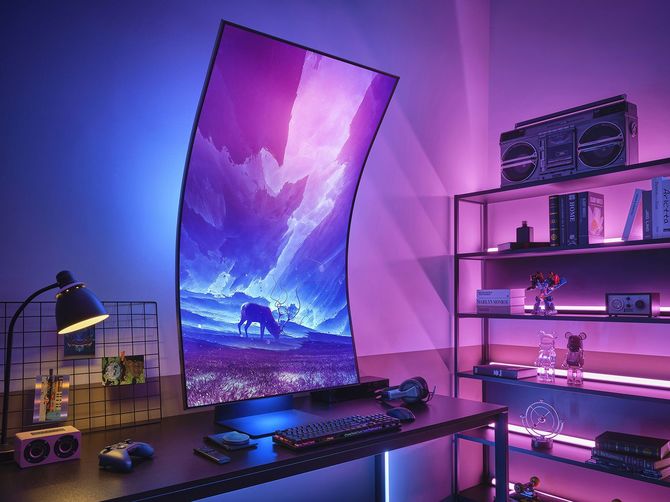Samsung Odyssey Ark - poznaliśmy specyfikację oraz cenę 55-calowego, zakrzywionego monitora Quantum Mini LED do gier [4]